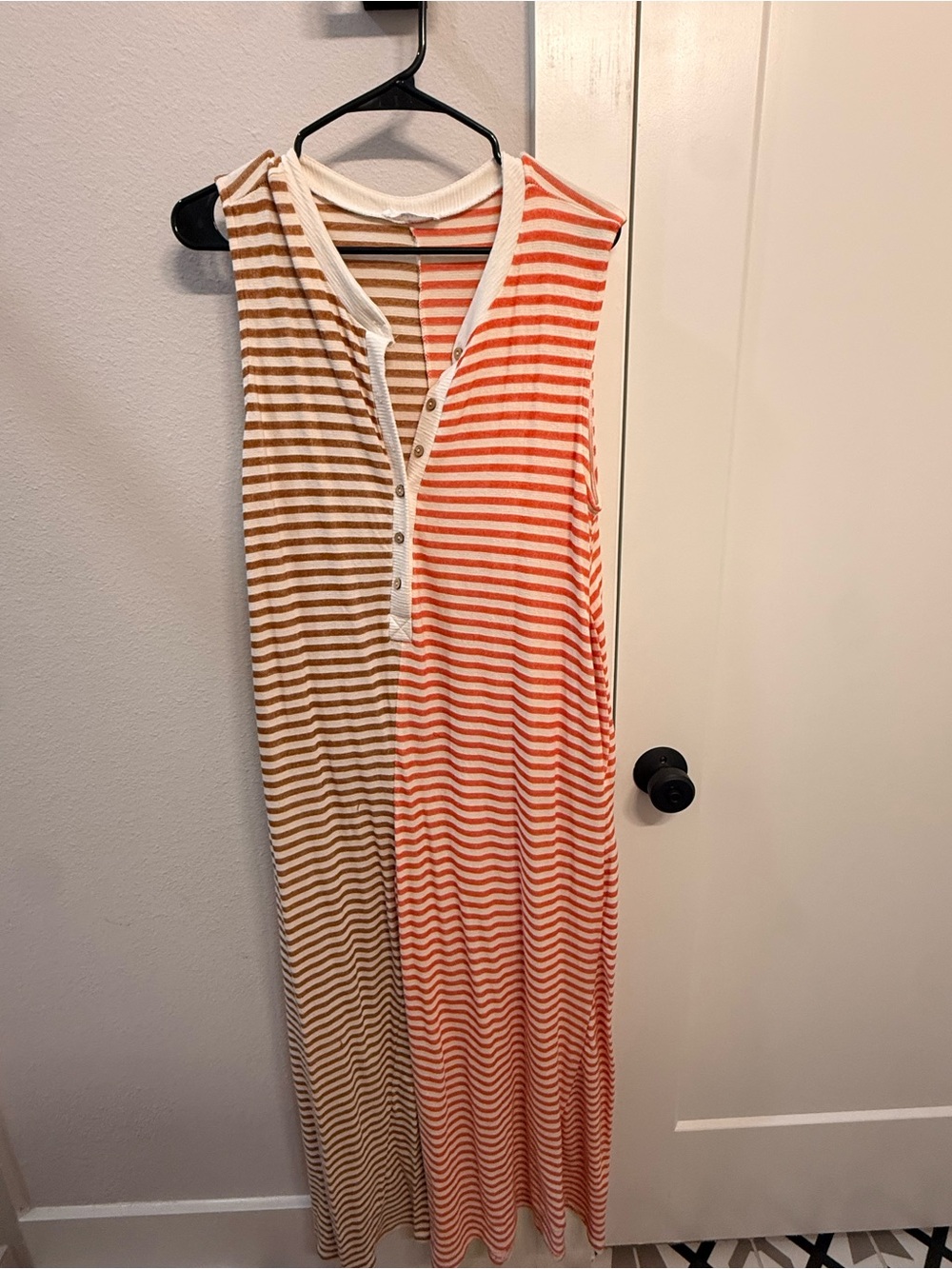 Shop Talulah Sleeveless Colorblock Jumpsuit in Orange & Brown